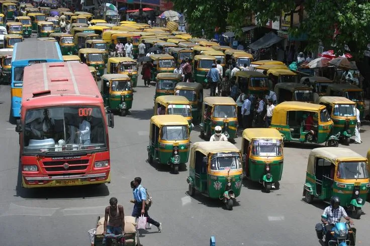 Local shared transport in a Pakistani town