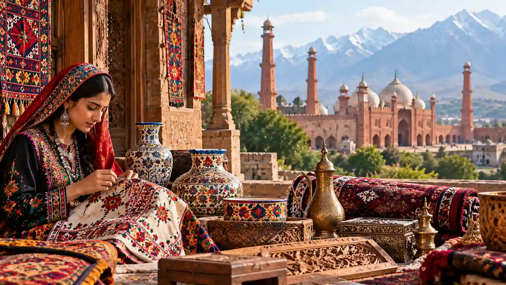 Traditional Pakistani craftsmanship and cultural heritage