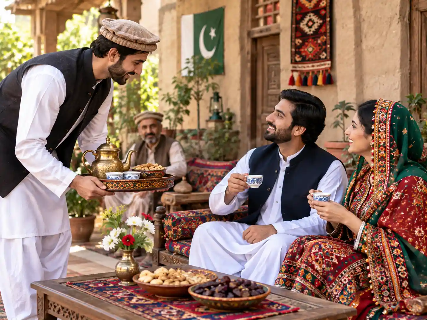 A traditional hospitality setting