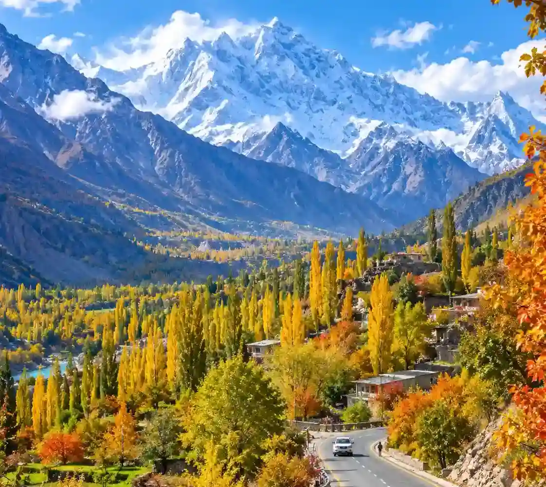 Mountain scenery in Hunza Valley