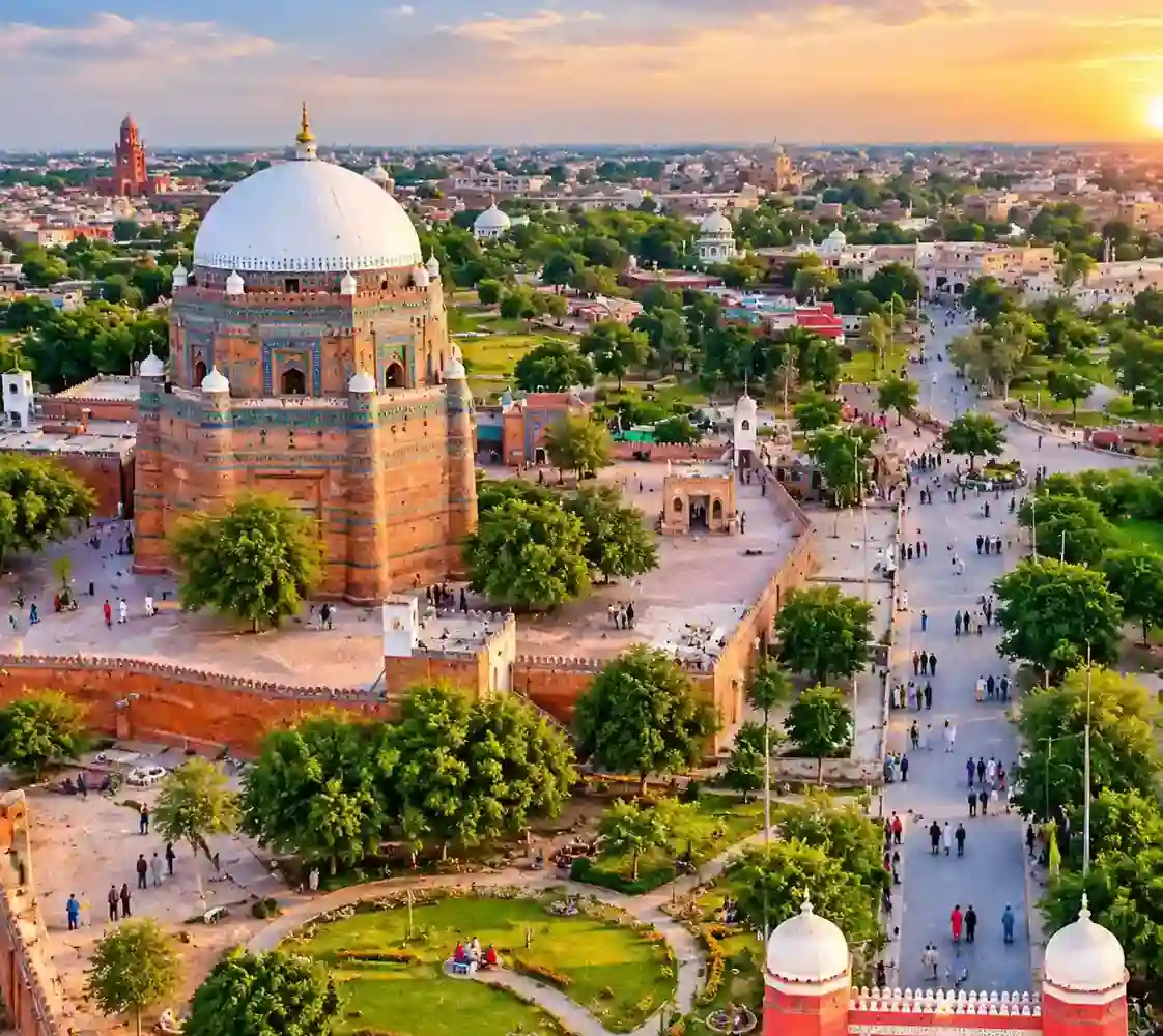 Traditional shrine architecture in Multan